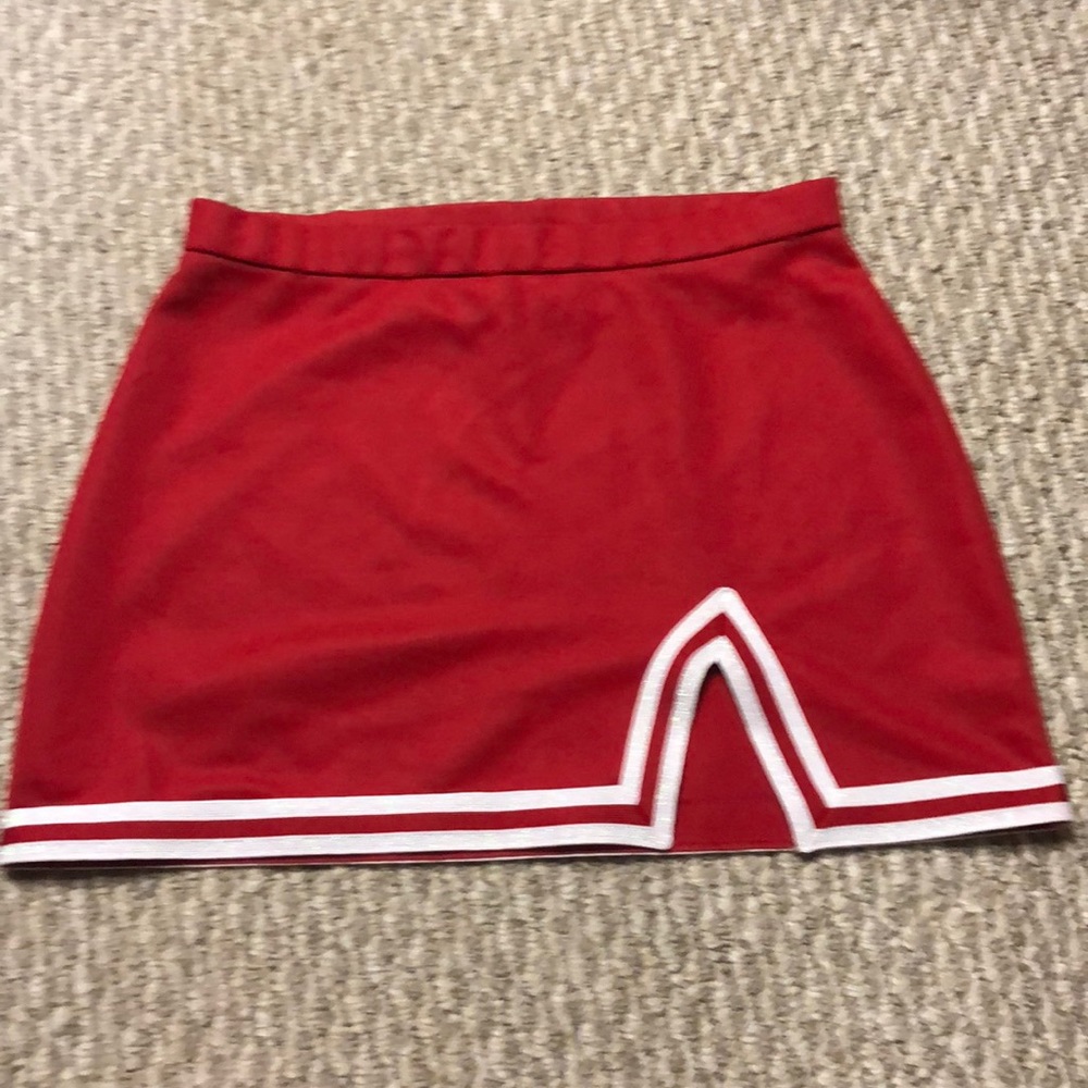 Red cheer skirt